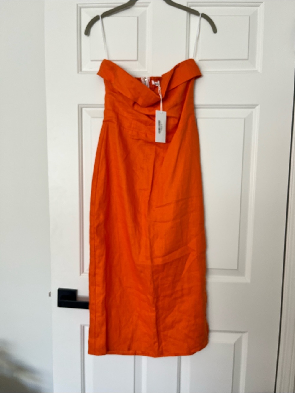 Reformation Marcella Linen Dress Citrus - Size 4